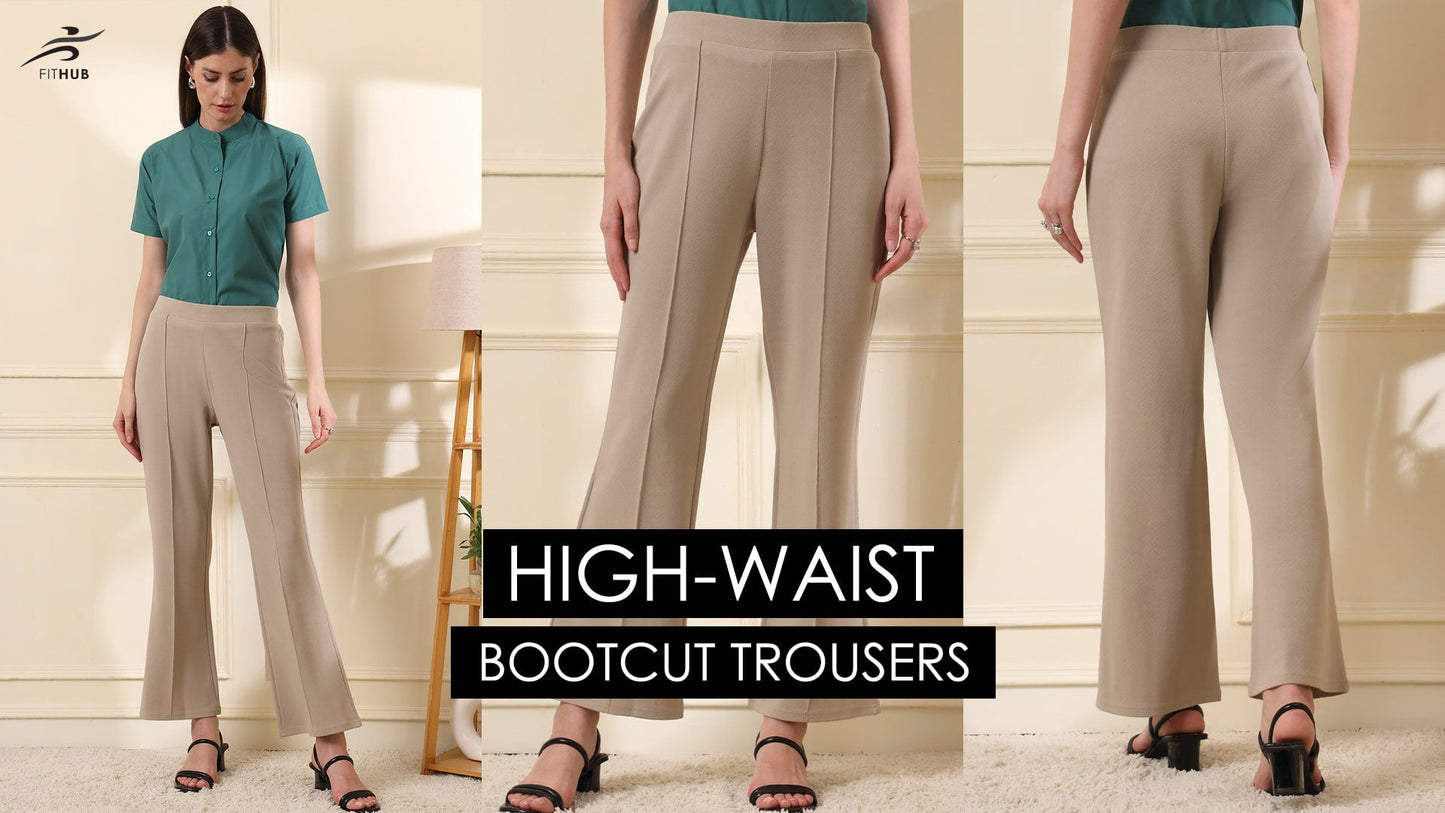 What to Wear with High-Waist Bootcut Trousers