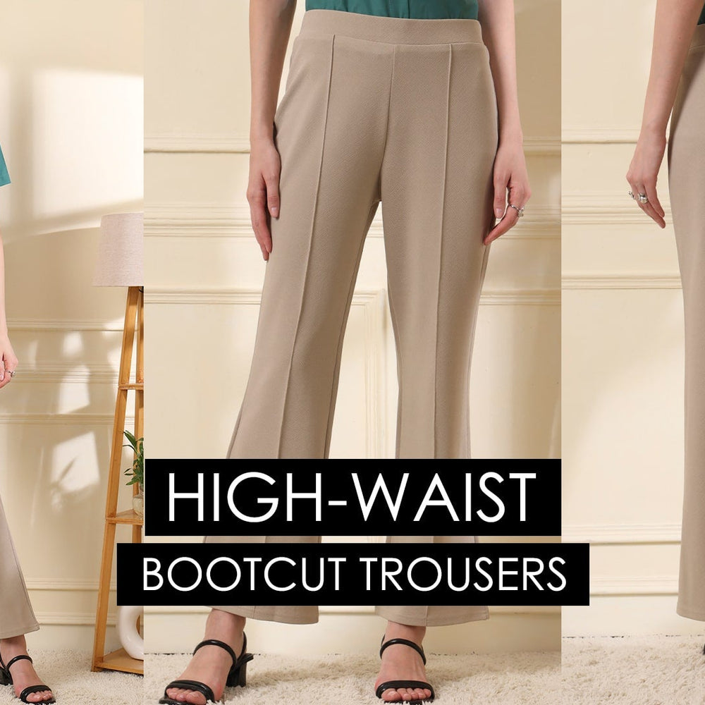 What to Wear with High-Waist Bootcut Trousers