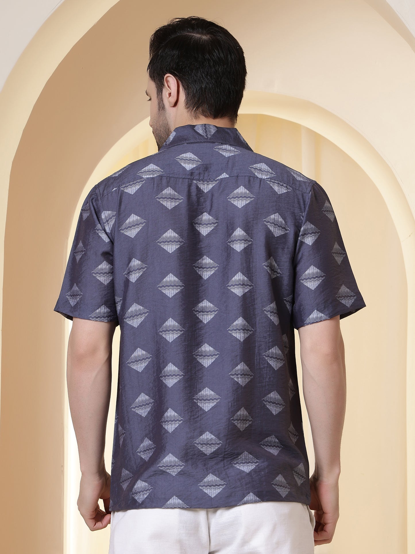 Men's casual shirt from Fithub Fashion featuring a relaxed fit, button-up style, and soft fabric in a versatile design.