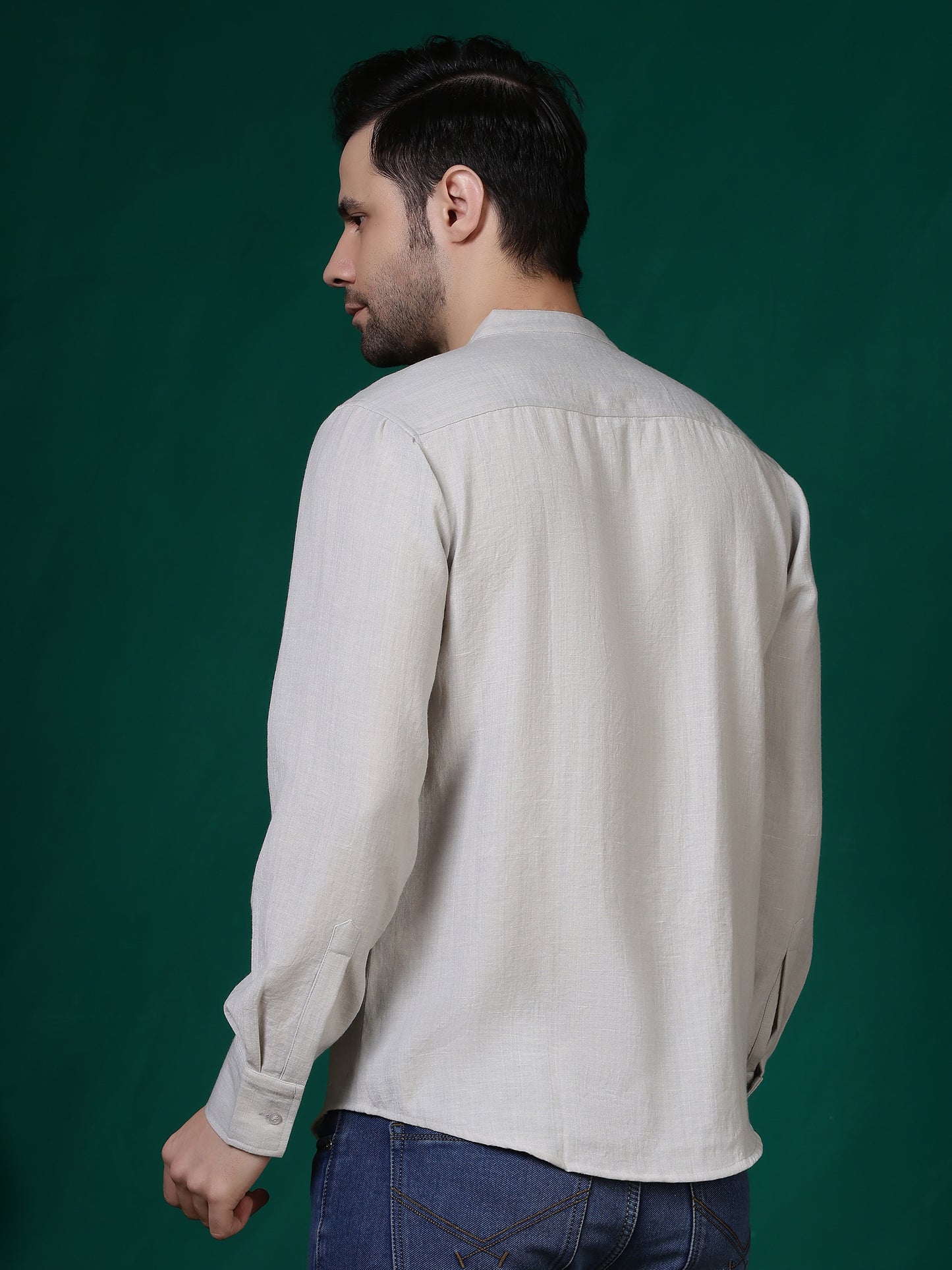 Men's casual shirt by Fithub Fashion, featuring a relaxed fit, button-up front, and classic collar in breathable fabric.