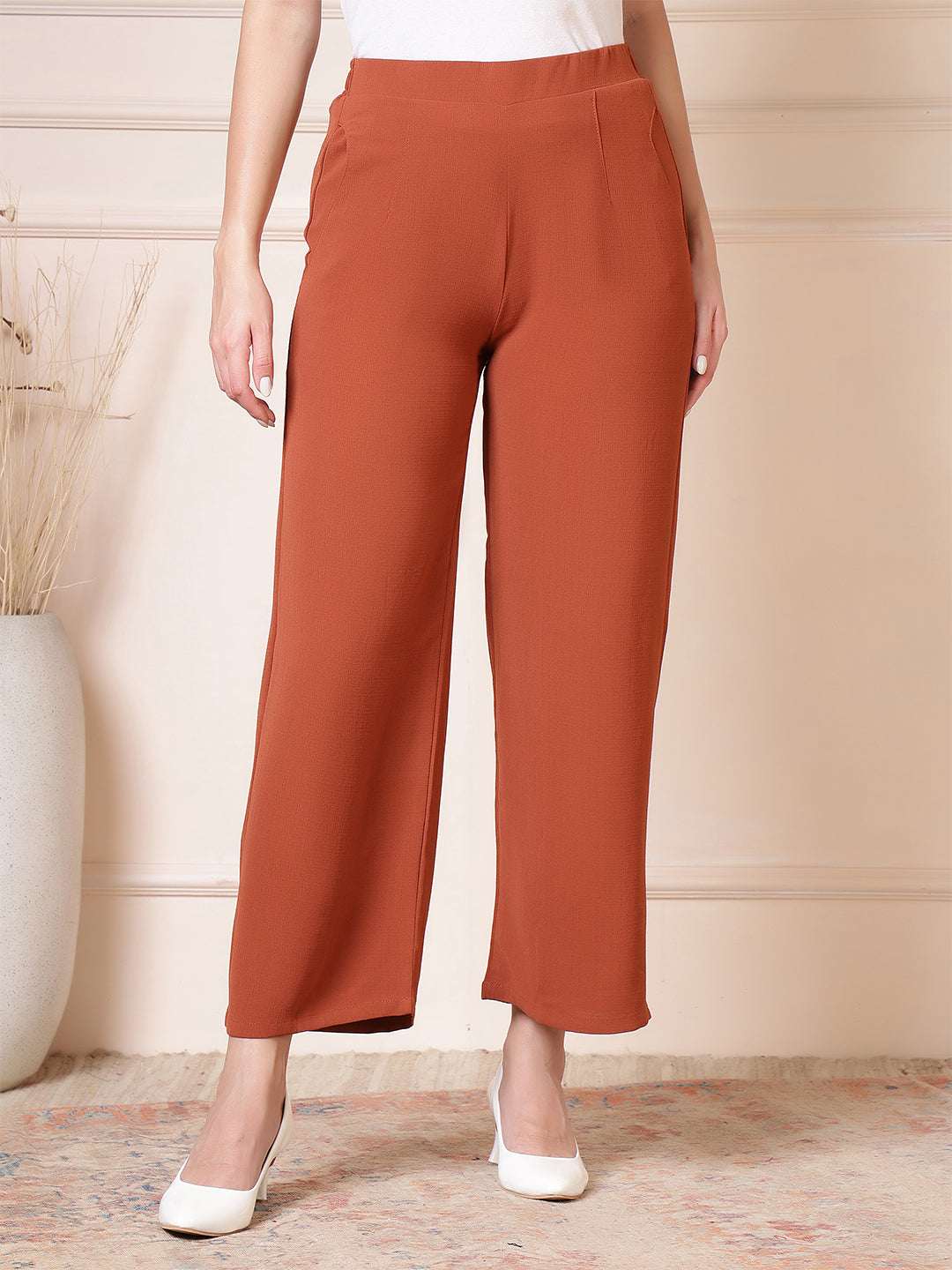 Women’s High-Waist Wide Leg Palazzo Pants - Fithub Fashion
