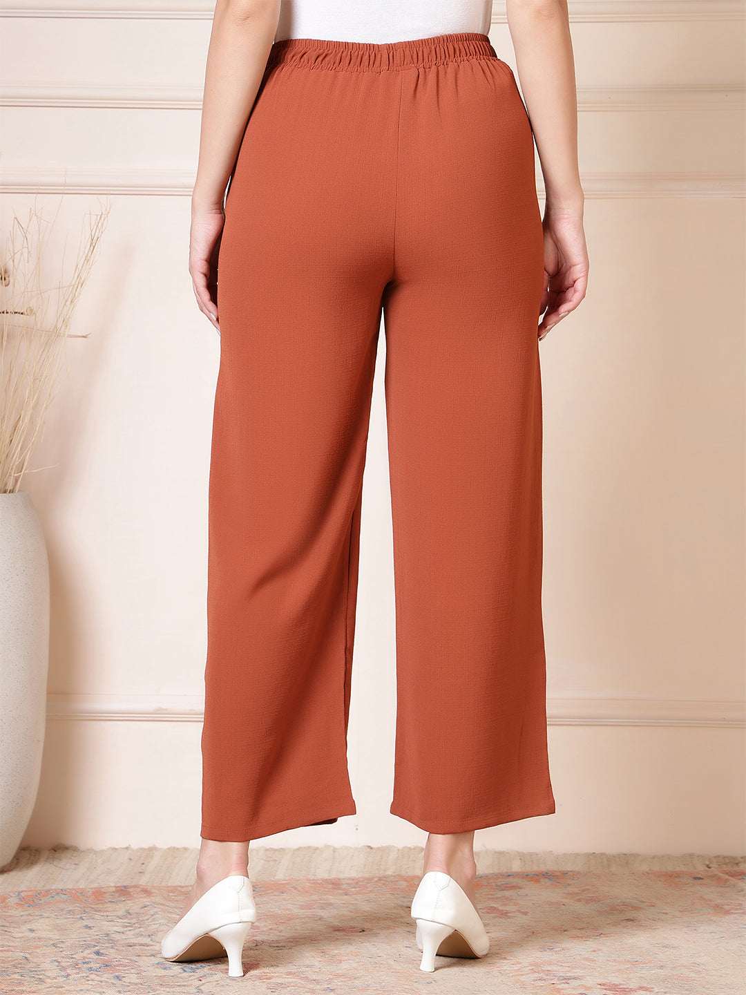 Women’s High-Waist Wide Leg Palazzo Pants - Fithub Fashion