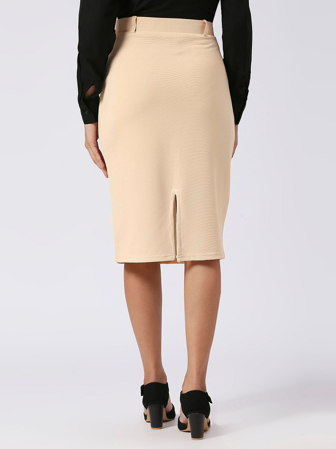 Stylish Women Solid Knee Length Pencil Skirt – Fithub Fashion