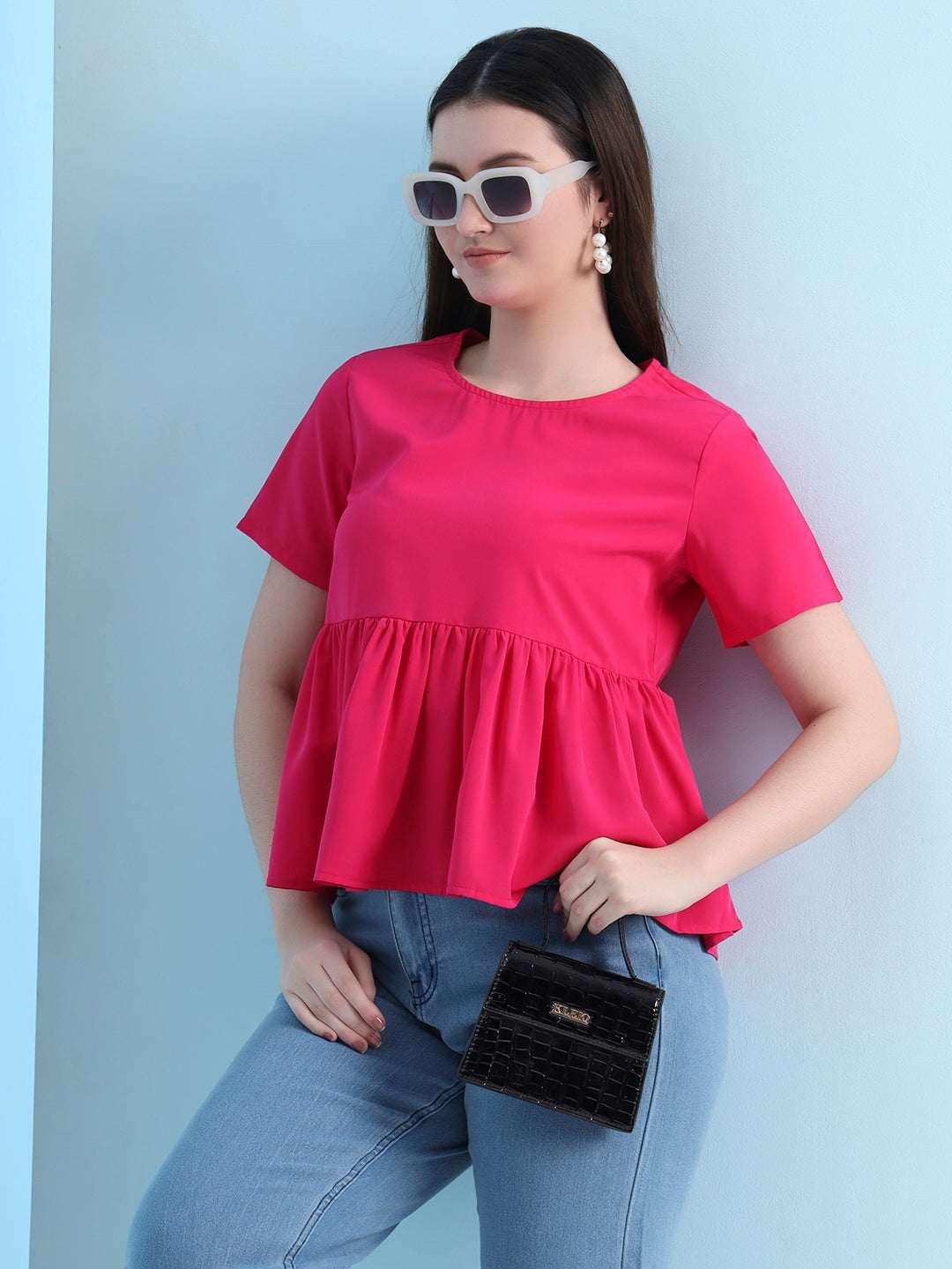 Casual Raglan Sleeves Solid Women Top - Fithub Fashion